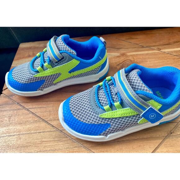 Stride Rite Memory Foam Kids Athletic Sneakers Mesh Breathable Running Shoes - Picture 8 of 9